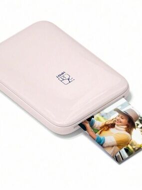 HPRT Portable Pink Photo Printer - Compact Photo Printer w/ 5 2x3 sheets